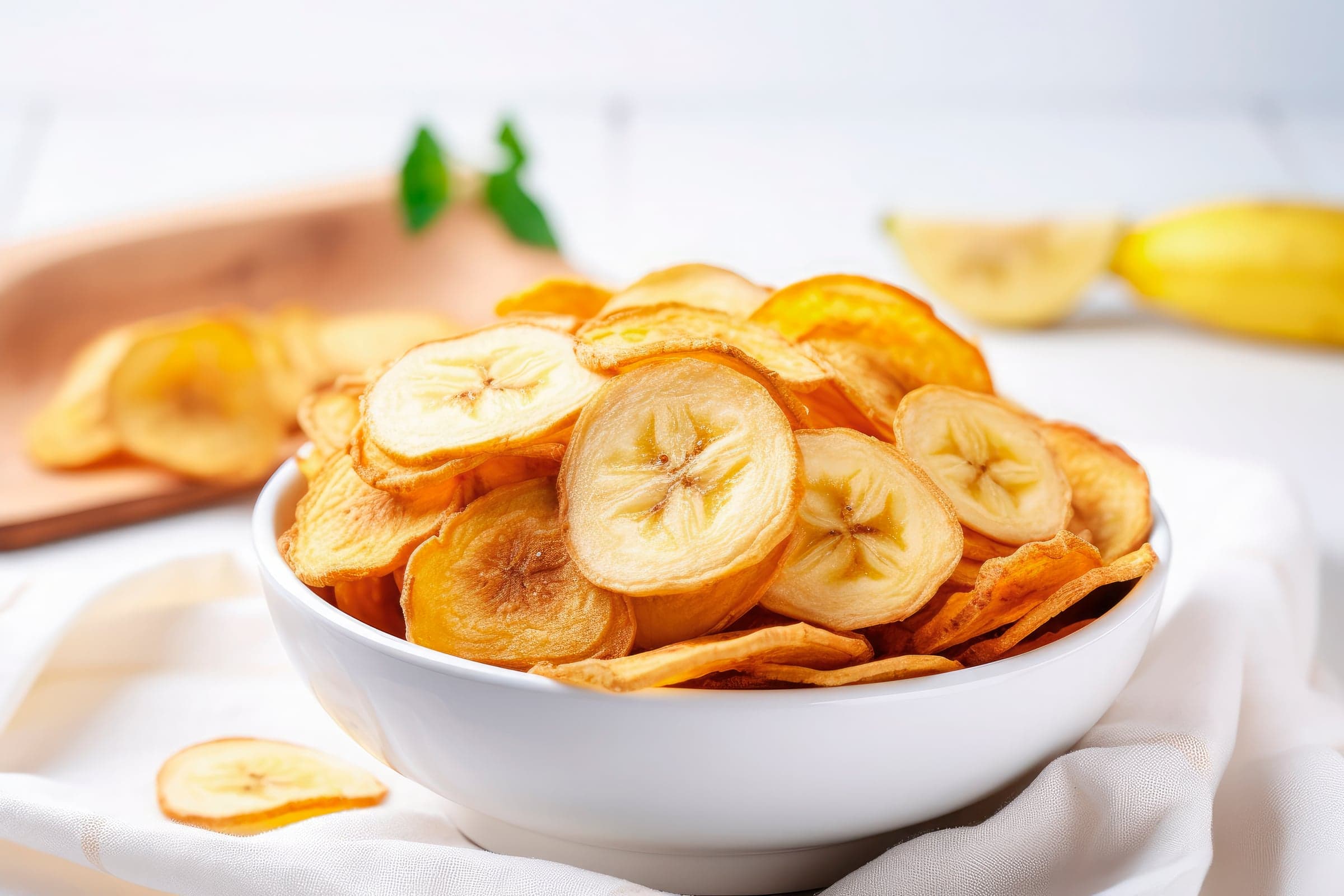 Kerala-style banana chips with a snack/peanut mix on a plate (no brand/faces)